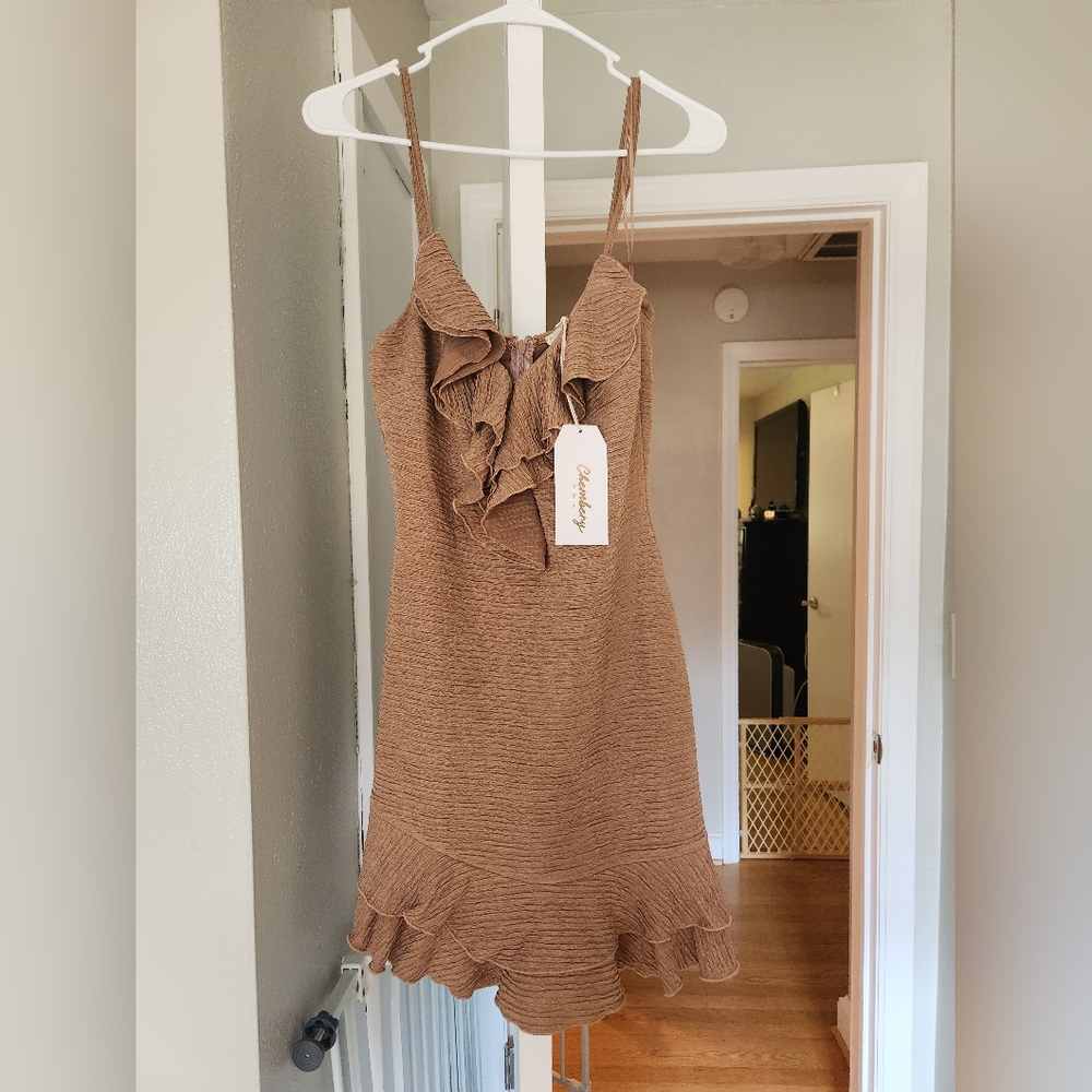 Tan mini dress NWT